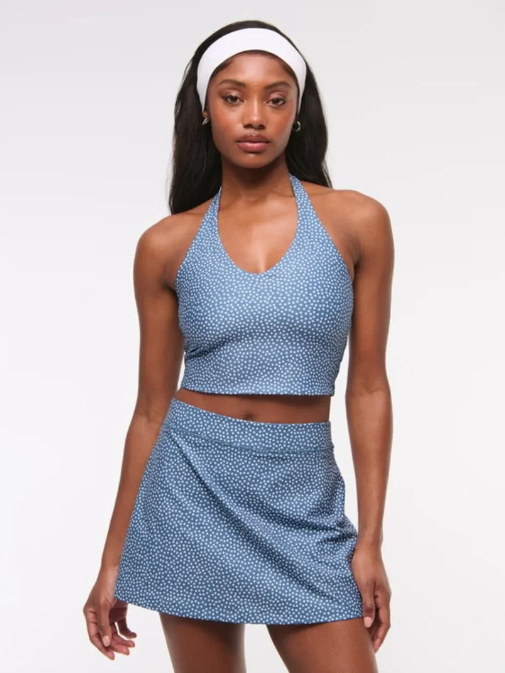 🩵✨ Abercrombie YPB sculptLUX High Rise Lined Skirt – NWT ✨🩵